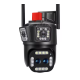 WiFi Камера Icsee 12MP с 3бр обектива и 10х увеличаване, цветно виждане, аудио